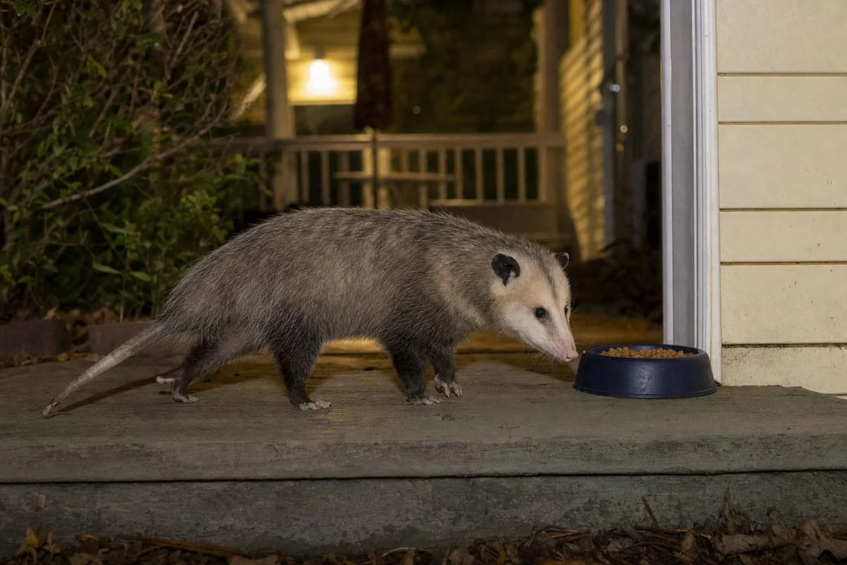 What does it mean when a possum is around your house?